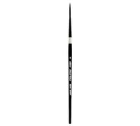 Silver Brush Pinceau d'écriture à Manche Court Poils d'écureuil et synthétiques Noir Taille 4