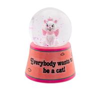 Silver Buffalo boule à neige lumineuse Classique avec Marie des Aristochats de Disney, 7,6 cm de haut, Rose