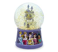 Silver Buffalo Château de Princesse Disney avec Boule à Neige Lumineuse Cendrillon, Aurora, Belle, Ariel et Jasmin, 100 ML