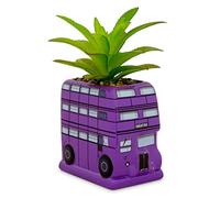 Silver Buffalo Harry Potter Knight Bus Mini pot de fleurs en céramique avec plantes grasses artificielles 7,6 cm