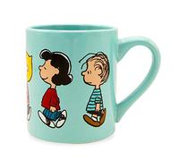 Silver Buffalo PEA43032 Tasse en céramique Motif Peanuts Group Profile Walk Bleu