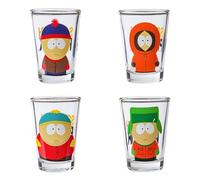 Silver Buffalo South Park Lot de 4 mini verres 42,5 g