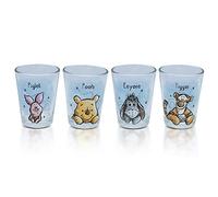 Silver Buffalo Winnie l'ourson Lot de 4 mini verres en verre 42,5 g