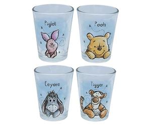 Silver Buffalo Winnie l'ourson Lot de 4 mini verres en verre 42,5 g