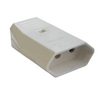 Silver Electronics 9258 Fiche femelle avec protection 250 V Blanc