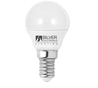 SILVER ELECTRONICS - Ampoule LED ECO Sphérique, Puissance: 5W, Culot : E14, Volts : 230V Température de couleur: 4000k - Lumière extractible - Lumière chaude