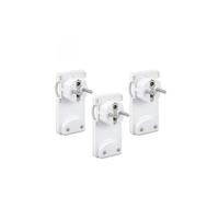 SILVER ELECTRONICS Lot de 3 fiches schuko mâle plate slim 16 A 4,8 mm plastique blanc en vrac