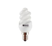 Silver Electronics Mini Full ampoules à économie d'énergie, e14, 2700 K, 15 W, blanc