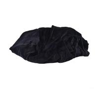 Silver Fox Housse de chaise extensible en velours pour chaise haute de salle à manger, en peluche douce, anti-plis et lavable (noir)