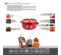Silver grill pan - 30 cm - 2.5 litre - Fonte - 4 couches de revêtement émaillé
