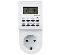 Silver Electronics Programmateur numérique 49401 Hebdomadaire 3600 W Fonction vacances Blanc