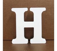 SilverChry Lettres Décoratives Bois, Lettre Bois 10cm, Lettre en Bois Decorative Scrabble, Lettres de Scrabble - Idéal pour la Décoration D'intérieur et les Occasions Spéciales (H)