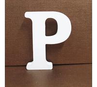 SilverChry Lettres Décoratives Bois, Lettre Bois 10cm, Lettre en Bois Decorative Scrabble, Lettres de Scrabble - Idéal pour la Décoration D'intérieur et les Occasions Spéciales (P)