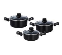 SILVERCREST® Set de faitouts en aluminium avec couvercles, 3 pièces