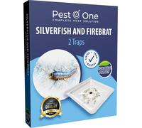 Silverfish Lot de 2 pièges à poissons d'argent non toxiques | Protégez votre maison contre les parasites nocifs | Contrôle rapide et efficace des poissons d'argent | Sans danger pour les animaux