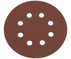 Silverline 206505 10 disques abrasifs perforés auto-agrippants 125 mm Grain 240