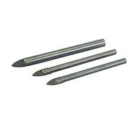 Silverline 217584 Jeu de 3 forets pour carrelage et verre 3 pcs