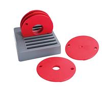 Silverline 250462 Kreg Plateau de rangement moulé avec Encoches pour 5 Bagues de réduction PRS3050