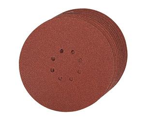 Silverline 274762 Lot de 10 Disques abrasifs perforés auto-agrippant 225 mm Grain 60