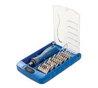 Silverline 369294 Coffret de 37 embouts de tournevis de précision Bleu Pantone 300C et Gris Pantone 431C