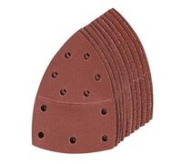 Silverline 380895 Lot de 10 Feuilles abrasives auto-agrippantes 102 x 62 mm, 93 mm