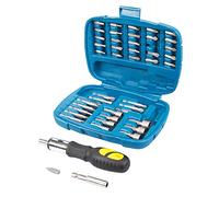 Silverline - 427611 - Coffret tournevis à cliquet/douilles/embouts - 45 pièces