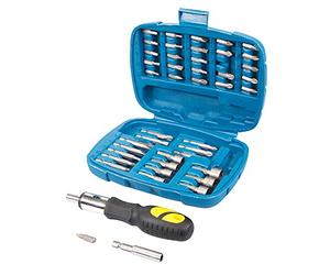 Silverline - 427611 - Coffret tournevis à cliquet/douilles/embouts - 45 pièces