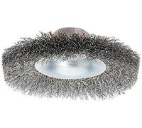 Brosse biseautée fils d'acier inox serti