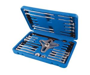 Silverline 515011 Extracteur de poulies pour Barres estabilizadoras, Argent, 40 - 93 mm, Set de 46 pièces
