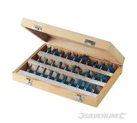 Silverline 580422 Jeu de mèches TCT 1/2", 30 pcs