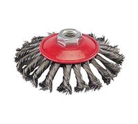 Silverline 580493 Brosse circulaire à fils torsadés 115 mm