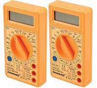 Silverline 589681 Multimètre numérique (Lot de 2)