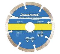 Silverline 633624 Lame diamantée à tronçonner le béton et la pierre 125 x 22,3 mm