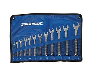 Silverline 633799 Jeu de 12 clés mixtes