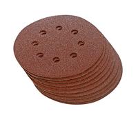 Silverline 647920 10 disques abrasifs perforés auto-agrippants 125 mm Grain 60