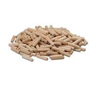 Silverline Chevilles bois cannelées - 200 pcs