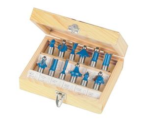 Silverline 763555 Jeu de fraises à défoncer 1/2" TCT 12 pièces