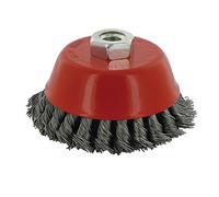 Silverline 763567 Brosse à fils métalliques noués 2 rangs 100 mm