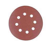 Silverline 822649 Lot de 10 Disques abrasifs auto-agrippant perforés 125 mm grain 40