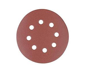 Silverline 822649 Lot de 10 Disques abrasifs auto-agrippant perforés 125 mm grain 40