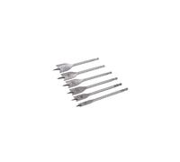 Silverline coffret mèches plates bois - 6 pièces