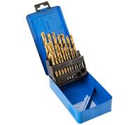 Silverline DS49 Jeu de 19 mèches en acier rapide HSS titanées 19 pcs