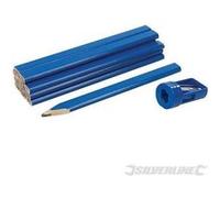 SILVERLINE Ensemble de crayons de menuisier et taille-crayon 13 pieces G