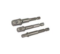 Silverline porte-douilles 1/4 - Lot de 3