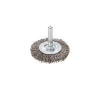 Silverline Roue brosse inox décapage - 50 mm