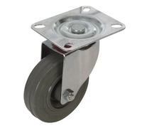 Roulette pivotante en caoutchouc 100 mm, 70 kg