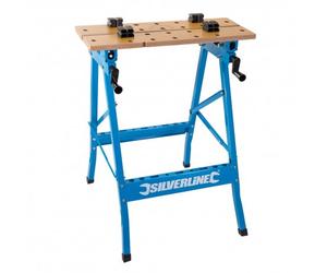 Silverline TB05 Etabli portable à plateaux basculants 150 Kg