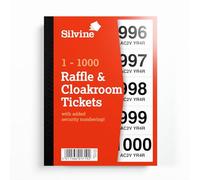 Silvine Billet de vestiaire numéroté de 1 à 1000 avec numérotation de sécurité. Référence : CRT1000.
