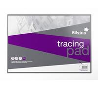 Silvine Bloc de calque professionnel A3 50 feuilles de papier calque épais de qualité (90 g/m²) (A3)