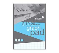 Silvine Bloc graphique professionnel A4 50 feuilles de papier 90 g/m² A4GP21020